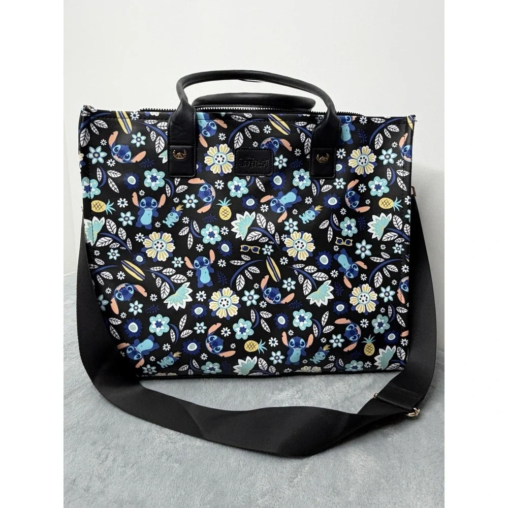 Disney Lilo & Stitch Tote Travel Bag All Over Print Purse Excellent Condition - Picture 2 of 7